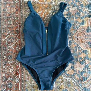 Target One-Piece Turquoise Bathing Suit